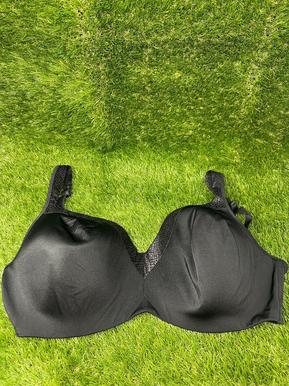 Playtex 40G NO TAG Black 4823 Secrets Underwire Smoothing Balconette T-Shirt Bra